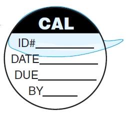 Small Circular Calibration Labels