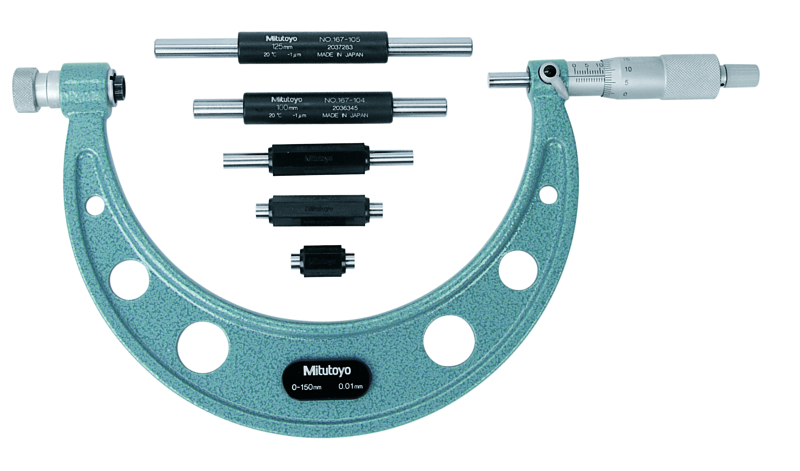 Mitutoyo/INSIZE Metric Interchangeable Anvil Micrometer